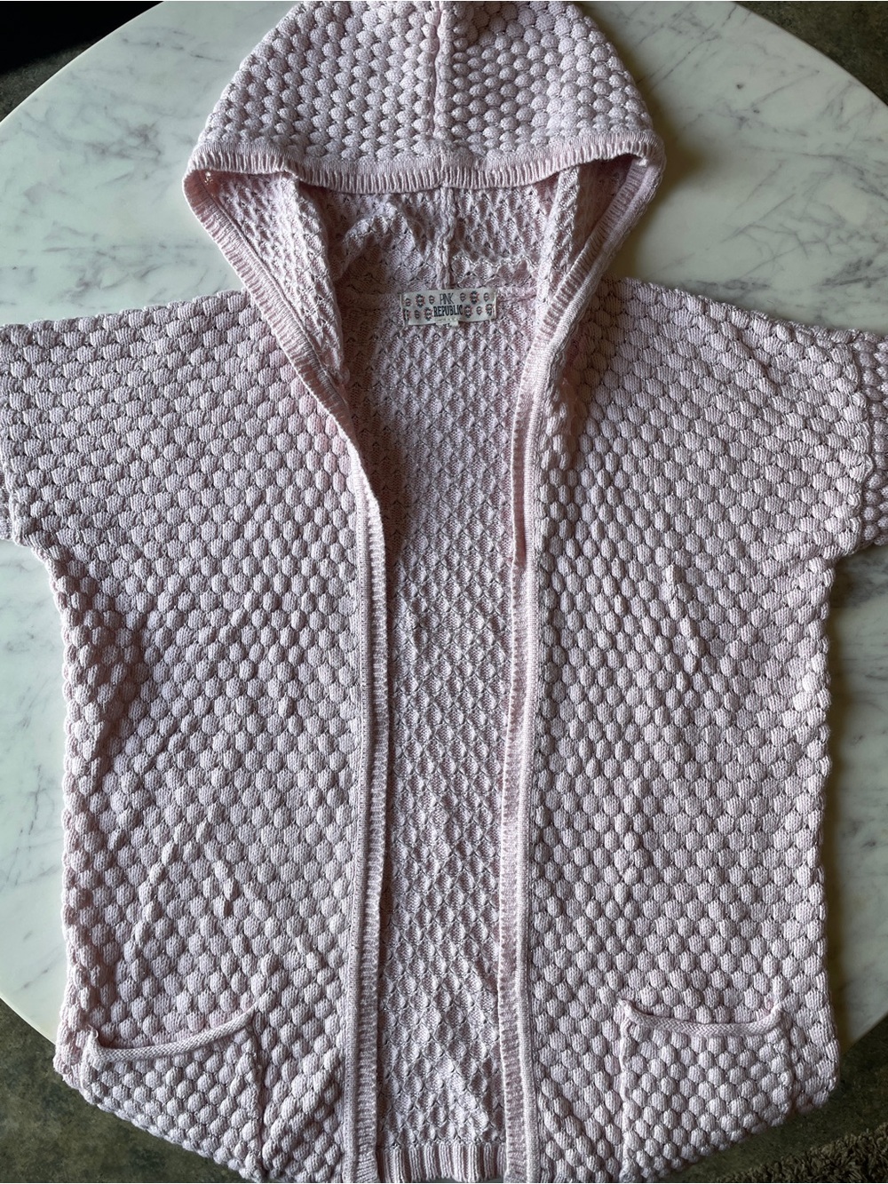 Pink Republic Girls Hooded Cardigan in Light Pink